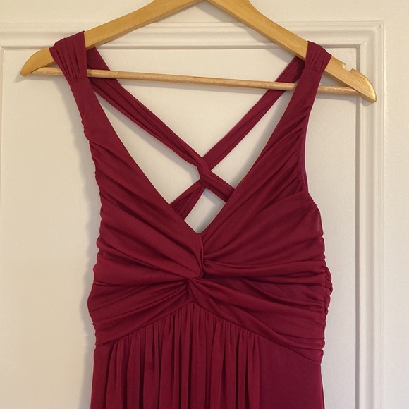 Beautiful maxi dress magenta colour (size 3/4) - Picture 2 of 4